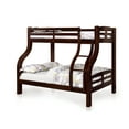 thumbnail image 2 of Furniture of America Sophia Wood Espresso Twin/Full Kids Bunk Bed, 2 of 4