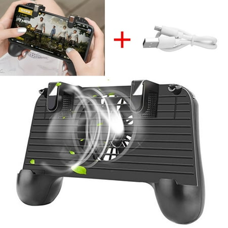 Nintendo 2d Charger Mobile Game Controller with Cooling Fan Portable Charger Phone Triggers 4 in 1 Mobile Gamepad for Android iOS Mobile Joystick Compatible with All Games ()