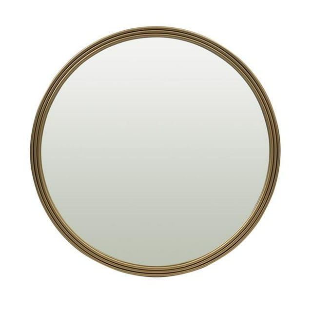 Utopia Alley MR4GD Miroir de Salle de Bain Moderne en Métal Doré Rond
