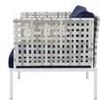 thumbnail image 4 of Lounge Sectional Sofa Chair Table Set, Sunbrella, Aluminum, Metal, Steel, Blue Navy, Modern Contemporary Urban Design, Outdoor Patio Balcony Cafe Bistro Garden Furniture Hotel Hospitality, 4 of 10
