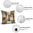 thumbnail image 3 of Brown And Grey Abstract Art Artwork Pillow Covers,Brown And Grey Abstract Art Artwork Throw Pillow Covers 18"×18" ,Living Room Sofa Couch Pillow Covers,Decorative Pillow Covers, 3 of 7
