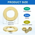 thumbnail image 2 of Uxcell Brass Flat Washer, 1 3/16" OD x 5/8" ID x 2.5mm Fenders Washers Assortment M16 Washer for Bolts,6 Pack, 2 of 6