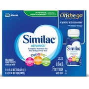 Similac Advance Ready-to-Feed Baby Formula with Iron, DHA, Lutein, 8-fl-oz Bottle