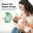thumbnail image 3 of Momcozy Soft Baby Nipple Premium Natural Flow Silicone for Wide-Neck Bottles, BPA-Free, Perfectly Compatible with Momcozy Breast Milk Cooler, Medium (Pack of 2), 3 of 6