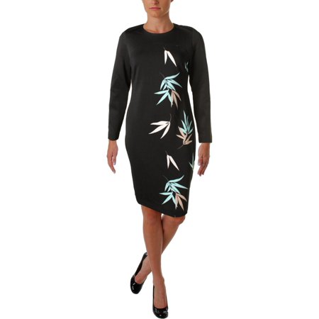 UPC 039372359430 product image for Vince Camuto Womens Printed Long Sleeves Wear to Work Dress | upcitemdb.com