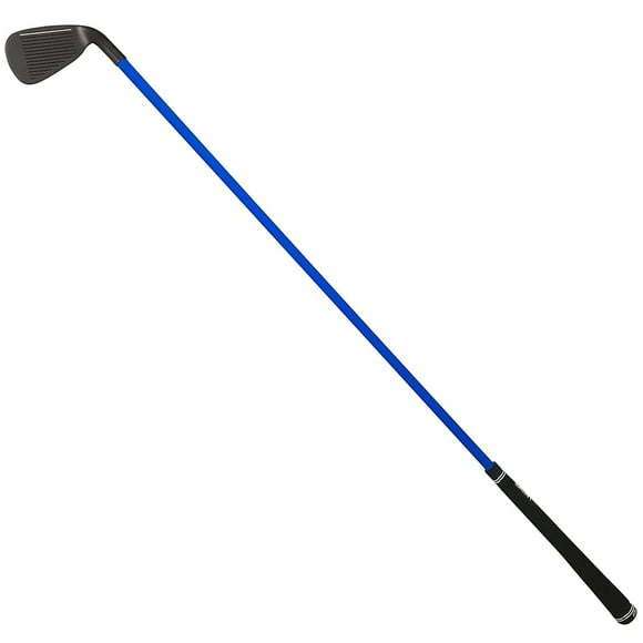 Lag Shot 7 Iron Golf Club Swing Trainer Stick, Left Handed Men, Black/Blue