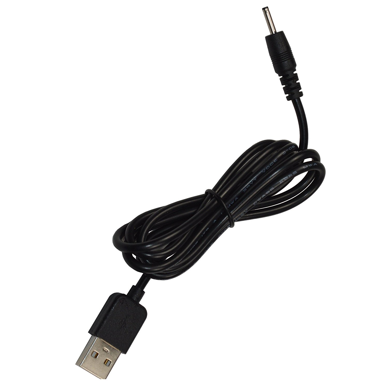 HQRP USB to DC 5V Charger Cable for Curtis Proscan PLT 7033D / PLT7033D, PLT 8031 / PLT8031, PLT 7044K / PLT7044K, PLT 7035 / PLT7035 Tablet PC Cord Lead Wire Adapter - image 1 of 4