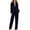 Dark Blue, variant on Women's Long Sleeve Cardigan and Pants Suit Set Office Work Professional Outfit Elegant Two Piece Business Casual Wear S Size Pink