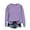 Purple2, variant on Jalioing Women's Sweatshirts Basic Solid Color Baggy Pullover Long Sleeve Crew Neck Sweatshirt Casual Tops