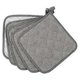 thumbnail image 2 of 100% Cotton Kitchen Everyday Basic Pot Holder Heat Resistant Coaster Trivets for Cooking and Baking Set of 5 A, 2 of 5