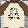 thumbnail image 4 of Inktastic Gigi and Poppy Love Me Girls Long Sleeve Baby Bodysuit, 4 of 5
