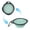 Green, variant on Collapsible Dog Bowl, Silicone Dog Water Bowl with Carabiners Clip, Portable Foldable Pet Bowls Feeding Watering Dish for Parking Walking Camping Outdoor Travel