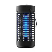 Camkey Bug Zapper, 4000V High Powered Black Hanging Electronic Insect Killer with 15W Mosquito Light Bulb
