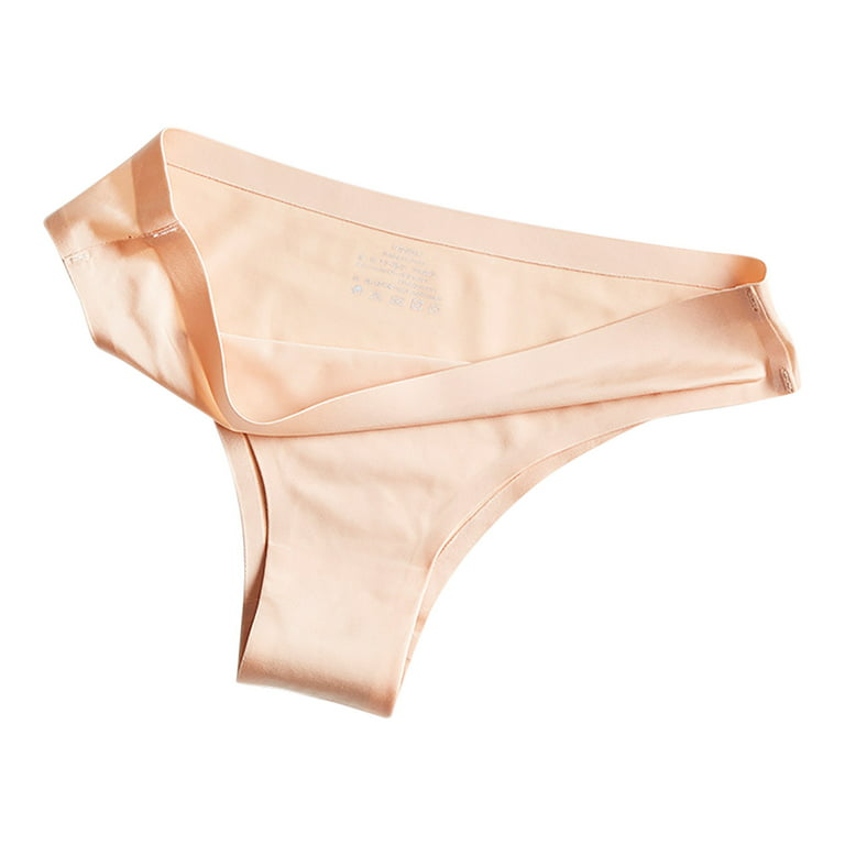 QIPOPIQ Underwear for Women Plus Size 6PCS Sexy Ice Silk Bikini