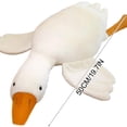 thumbnail image 2 of Holloyiver Giant White Goose Plush - 20 in Soft Furry Swan Stuffed Animal, Huge Goose Plush Hugging Pillow, 2 of 8