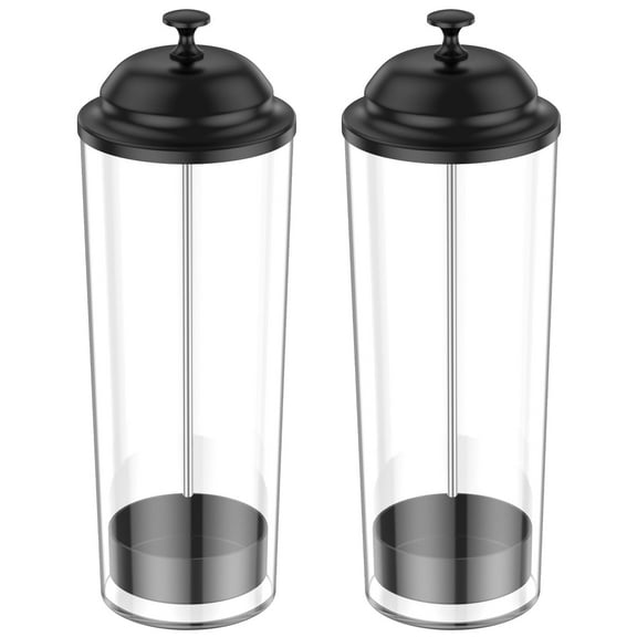 Ihvewuo Versatile Straw Organizer Container Convenient Straw Dispenser Straw Holder with Lid for Party Plastic Straw Organizer Container for Bar