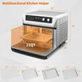thumbnail image 3 of Costway 21QT Convection Air Fryer Toaster Oven 8-in-1 w/ 5 Accessories & Recipe, 3 of 10