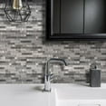 thumbnail image 3 of 25-Sheet Self Adhesive Backsplash, Marble Design 3D Wall Panels, Kitchen Backsplash Bathroom Wall Tile (Gray,20*20cm), 3 of 9
