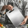thumbnail image 7 of 3 Pack Titanium Cutting Board - Titanium Cutting Boards For Kitche,Easy to clean, Double-sided food-grade Cutting Board For Meats, Fruits And Vegetables (3 Pack）, 7 of 7