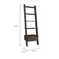 thumbnail image 4 of JERFIT 5-Tier Ladder Bookcase with Drawer, Freestanding Etagere Book Shelf with 5 Open Storage Shelves for Living Room, Bedroom, Office, Brown, 4 of 7