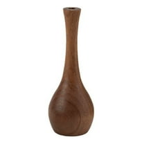 MUSEYA Solid Wood Flower Arrangement Vase Cylindrical 1Pcs