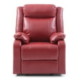 thumbnail image 4 of Glory Furniture Ward Faux Leather Rocker Recliner in Red, 4 of 7