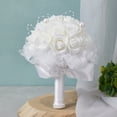 thumbnail image 2 of Wedding Bouquets for Bride With Diamonds Bridesmaid Bouquets for Wedding Artificial Roses Flowers Bridal Bouquet Wedding Flowers Bouquets Wedding Church Home Decor # 5847, 2 of 8