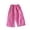 Hot Pink#9527, variant on BOOMNY Girl's Casual Pants Wide Leg Pants for Kids Trendy Elastic Waist Solid Cozy Dailywear Trousers