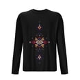 thumbnail image 2 of Styesk Chemises pour Hommes Hommes Sports Mise en Forme Maison Noël Pyjama Imprimé T-shirt Manches Longues Col Rond, 2 of 3
