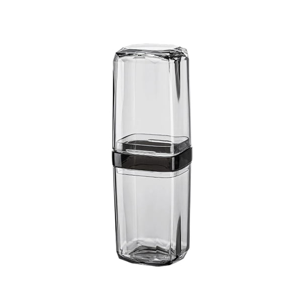 Set de aseo de viaje cepillo de dientes portátil y caja de almacenamiento para cepillos de dientes