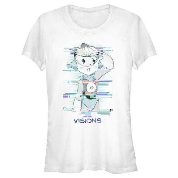 Junior's Star Wars: Visions T0-B1  Graphic Tee White Large