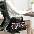 thumbnail image 2 of COEQINE Pink Cherry Blossoms Wheelchair Armrest Side Hanging Storage Bag for Adults Drive Wheelchair Bags to Hang on Back Wheelchair Side Bag Armrest Pouch Small Wheelchair Bags for Back of Chair, 2 of 7