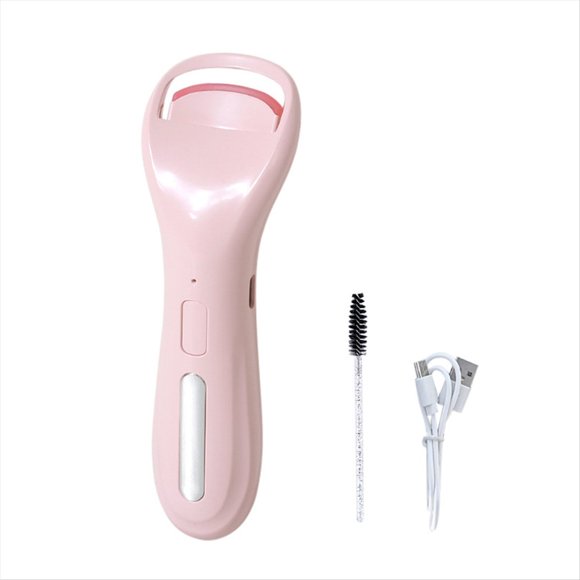 Rizador de Pestañas Eléctrico Recargable con Rodillo Calefactor de Tamaño para Mujeres, Pestañas de Larga Duración, B