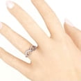 thumbnail image 4 of Charm Women Wedding Engagement 925 Silver Ring Cubic Zircon Gift Sz 6-10, 4 of 4