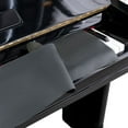 thumbnail image 2 of Piano Key Dustproof Cloth Cover Smooth Soft Touch Piano Keyboard Cover for Home Piano Accessories  Black 126*18cm, 2 of 7