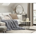 thumbnail image 1 of Inspired Home Zaniya Luxuriously Machine Washable Polyester Knit Throw, 50"x60", Grey, 1 of 5
