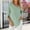 Green, variant on Rezuofi 1 Pcs Womens 2025 Casual V-Neck Loose Dressy Tunic Top Ruffle 3/4 Sleeve Chiffon Blouse Shirt Tops