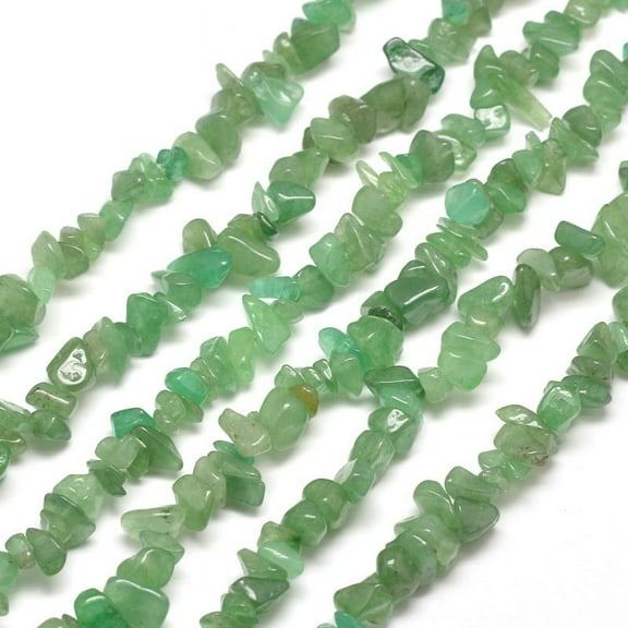 Natural Green Aventurine Chip Bead Strands 5~8x5~8mm Hole: 1mm about 31.5 inch DIY