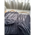 thumbnail image 1 of Traje cálido con terciopelo añadido, color miel, melocotón, otoño e invierno, terciopelo coral, rayas verticales, ropa para el hogar, traje cálido, 1 of 6