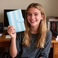thumbnail image 4 of Sky Blue Notebook A6 Ring Binder, Fresh Refillable Journal with Accessories for Note Taking, 7X5In, 4 of 6