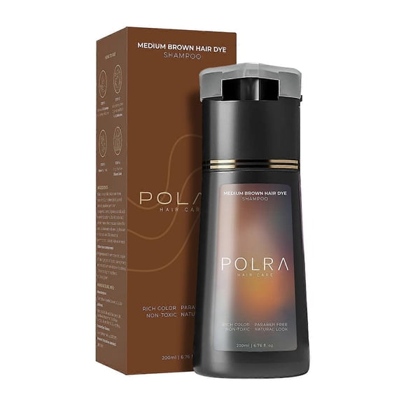 Hair Dye Shampoo, Polar Hair Dye Shampoo, Polar Haircare Instant Dye Shampoo, Natural Hair Color Shampoo for Gray Hair Coverage for Women & Men