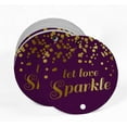 thumbnail image 2 of Inkdotpot Real Gold Foil Let Love Sparkle Wedding Tags Favor Hang Paper Tags 100 Pieces, 2 of 6