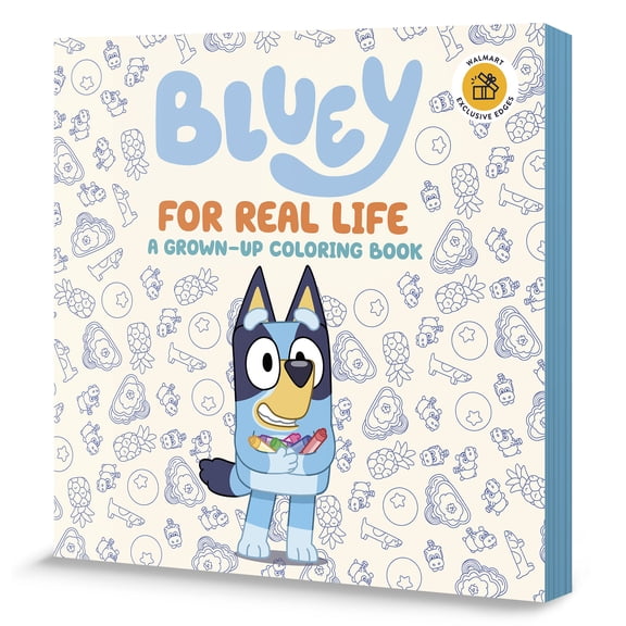 Bluey: For Real Life: A Coloring Book - Walmart Exclusive Edition, 96 pages (Paperback)