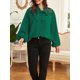 thumbnail image 3 of Blusa de talla grande para mujer, corbata de cuello, manga larga, encaje, camisas casuales CACAGOO Cárdigan de mujer, 3 of 7