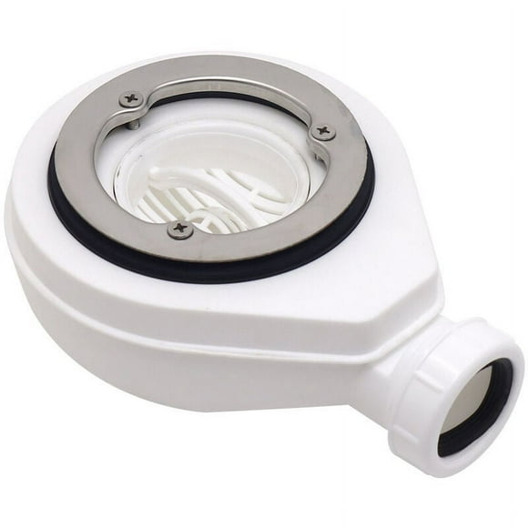 Flexible Freestanding Tub Drain for Bathroom, Low Profile P Trap with Corrosion Resistance and High Temperature Tolerance