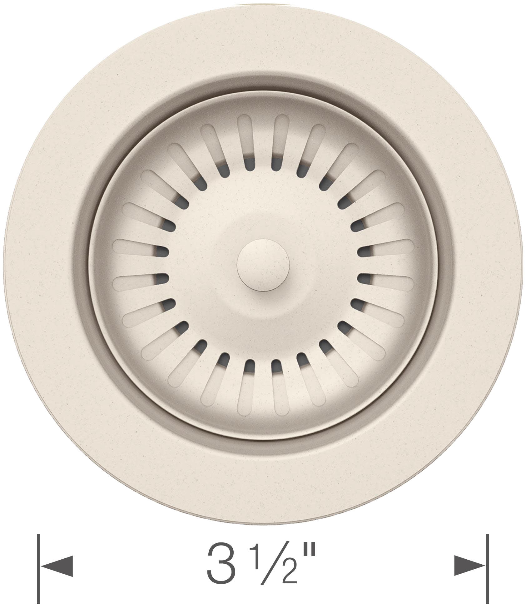 3.5 in. Silgranit-Matched Disposal Flange, Coal Black