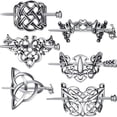 thumbnail image 2 of Viking Celtic Hair Clips - Silver Knotted Hairpin for Ladies & Women, 2 of 5