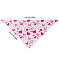 thumbnail image 3 of Valentine's Dog Bandana, Water Scarf Dog, Soft Cotton Adjustable Pet Scarf for Small, Medium, and Large Dogs, Cute and Comfortable Dog Accessory(17.7"*25.6",G), 3 of 3