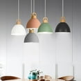 thumbnail image 6 of Kiven H-Type Track Lighting, 1-Light Modern Halo Track Pendant Light with Iron Lampshade, H Track Light Pedant for Bedroom Kitchen Island, 6 of 7