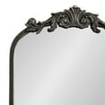 thumbnail image 3 of Kate and Laurel Arendahl Traditional Vintage Arch Mirror with Shelf, 16 x 25, Black, Baroque Antique Arched Wall Mirror with Functional Shelf and Ornate Frame, 3 of 8